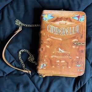 Loungefly Cinderella Tan book purse